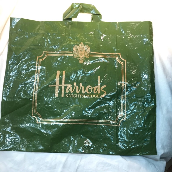 HARRODS OF LONDON SHOPPING BAG vintage - Picture 2 of 5